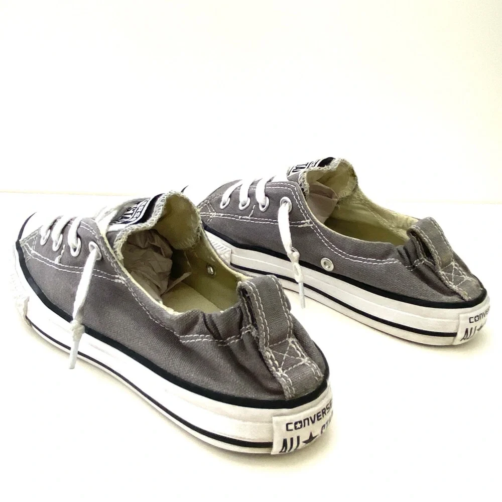 Converse Little Girls Chuck Taylor Grey All Star Low Top Sneaker
